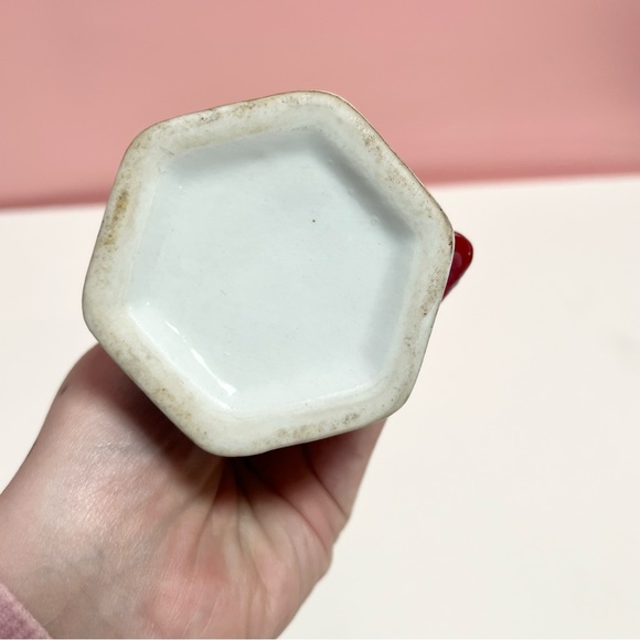 Vintage floral rose retro art deco small vase - Picture 5 of 7